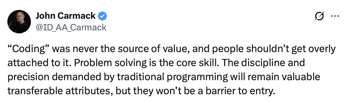 John Carmack on coding